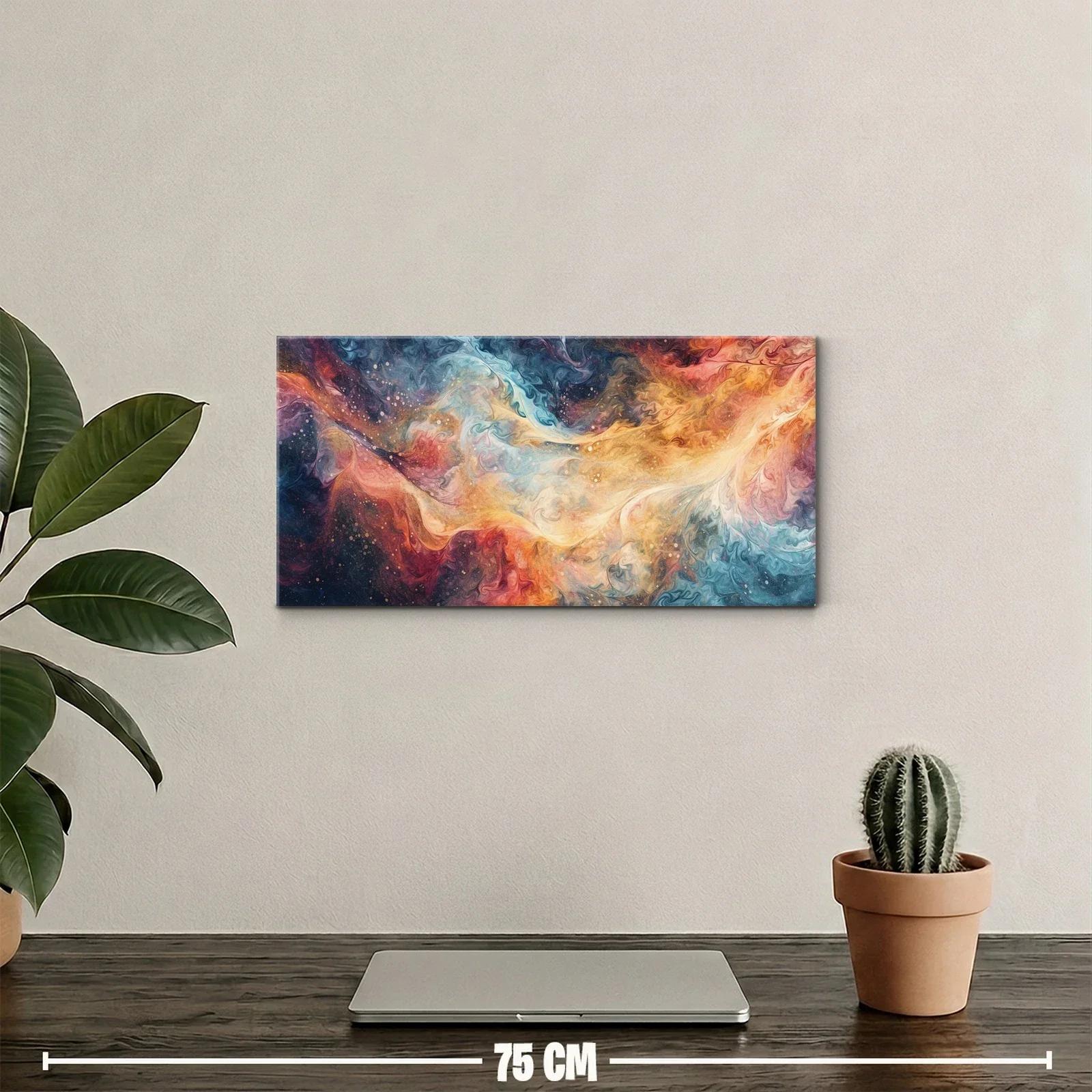 Cuadro nebulosa panorámica con franja luminosa — miniatura 2