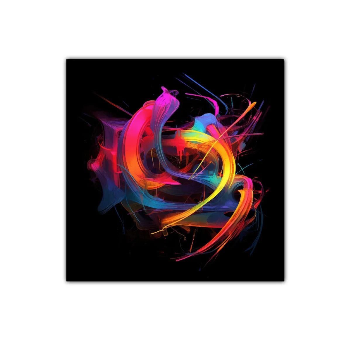 Composición vibrante de formas abstractas en colores intensos — imagen principal