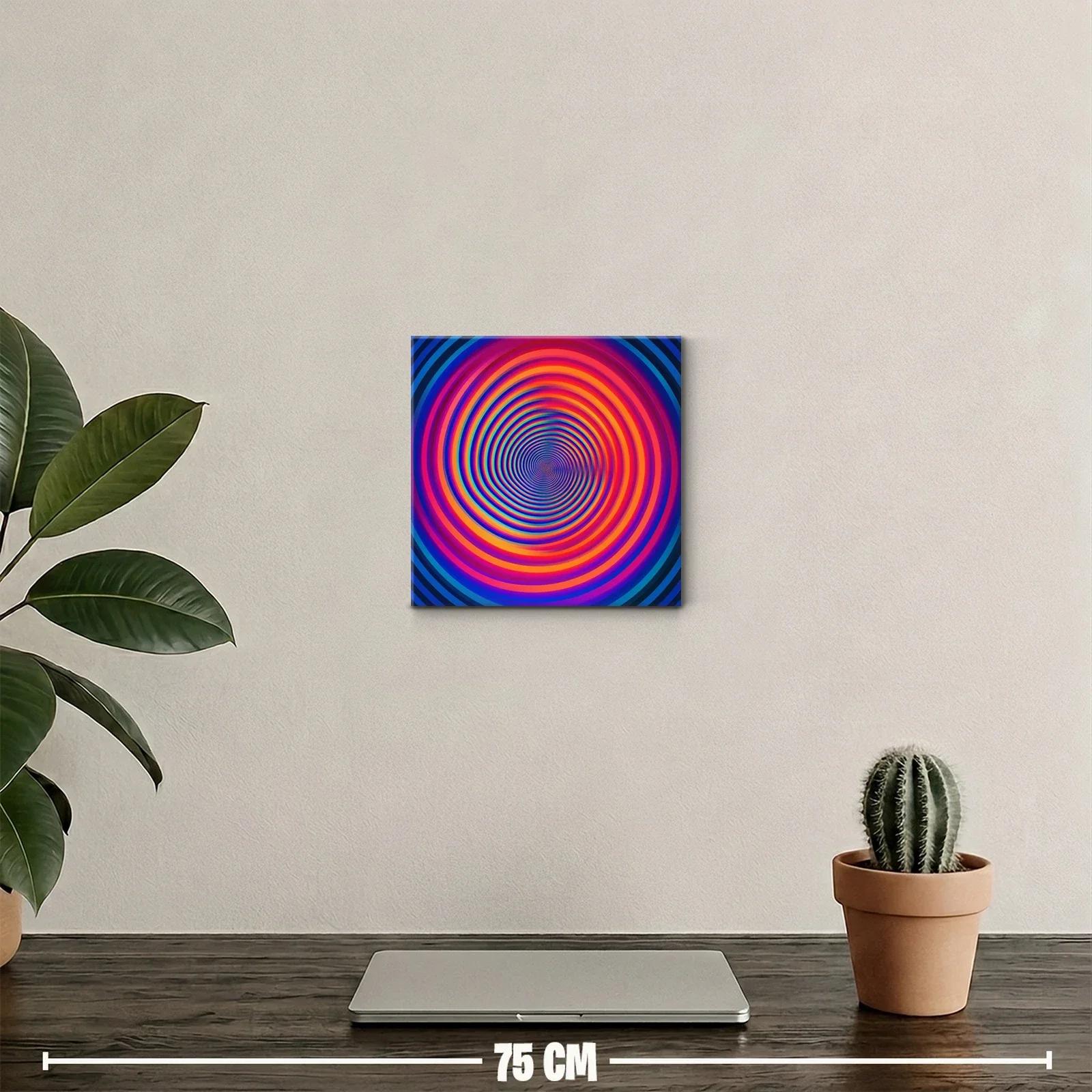 Cuadro abstracto espiral multicolor para decoración vibrante — miniatura 2