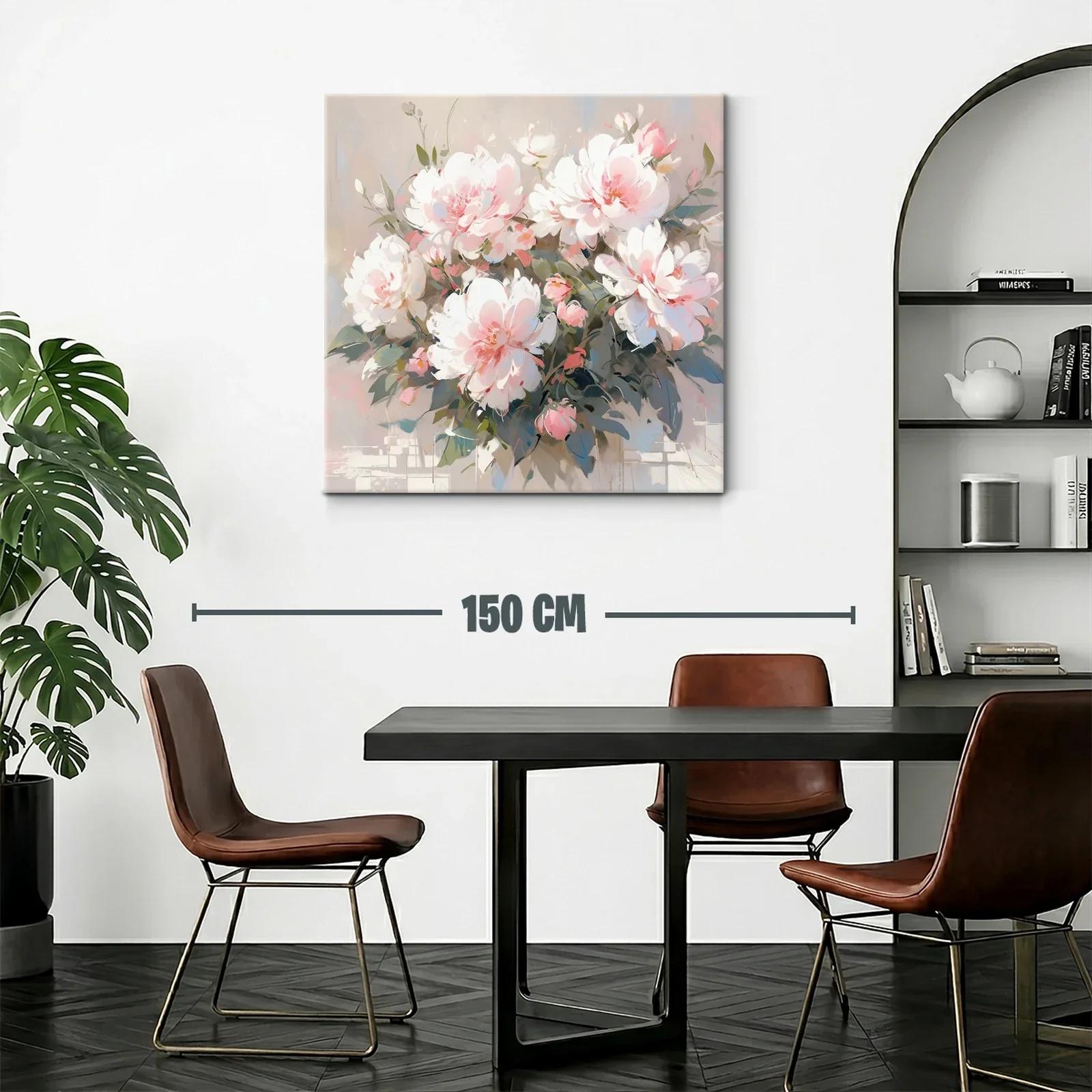 Composición delicada con flores blancas y rosas — miniatura 2