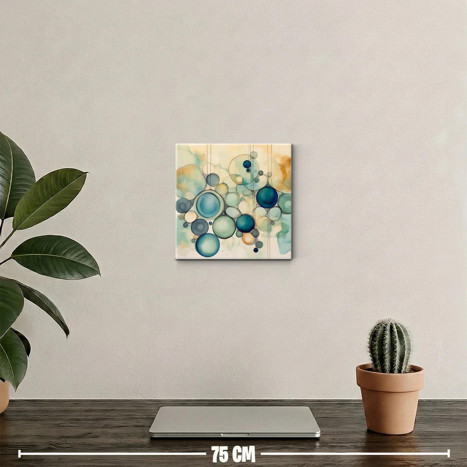 Composición de Círculos en Tonos Azul y Beige Suaves — miniatura 2