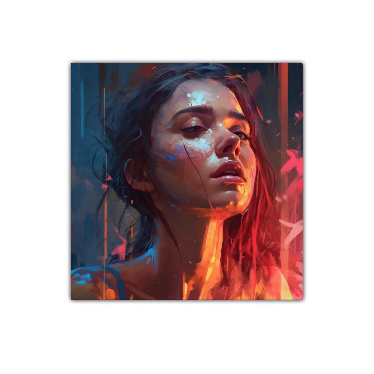 Retrato expresivo con luces cálidas y contrastes intensos — imagen principal