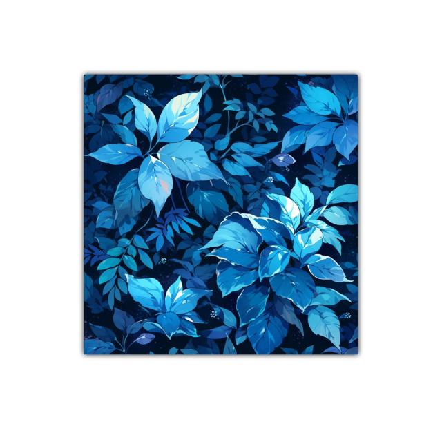 Elegancia natural en tonos azules de follaje exuberante