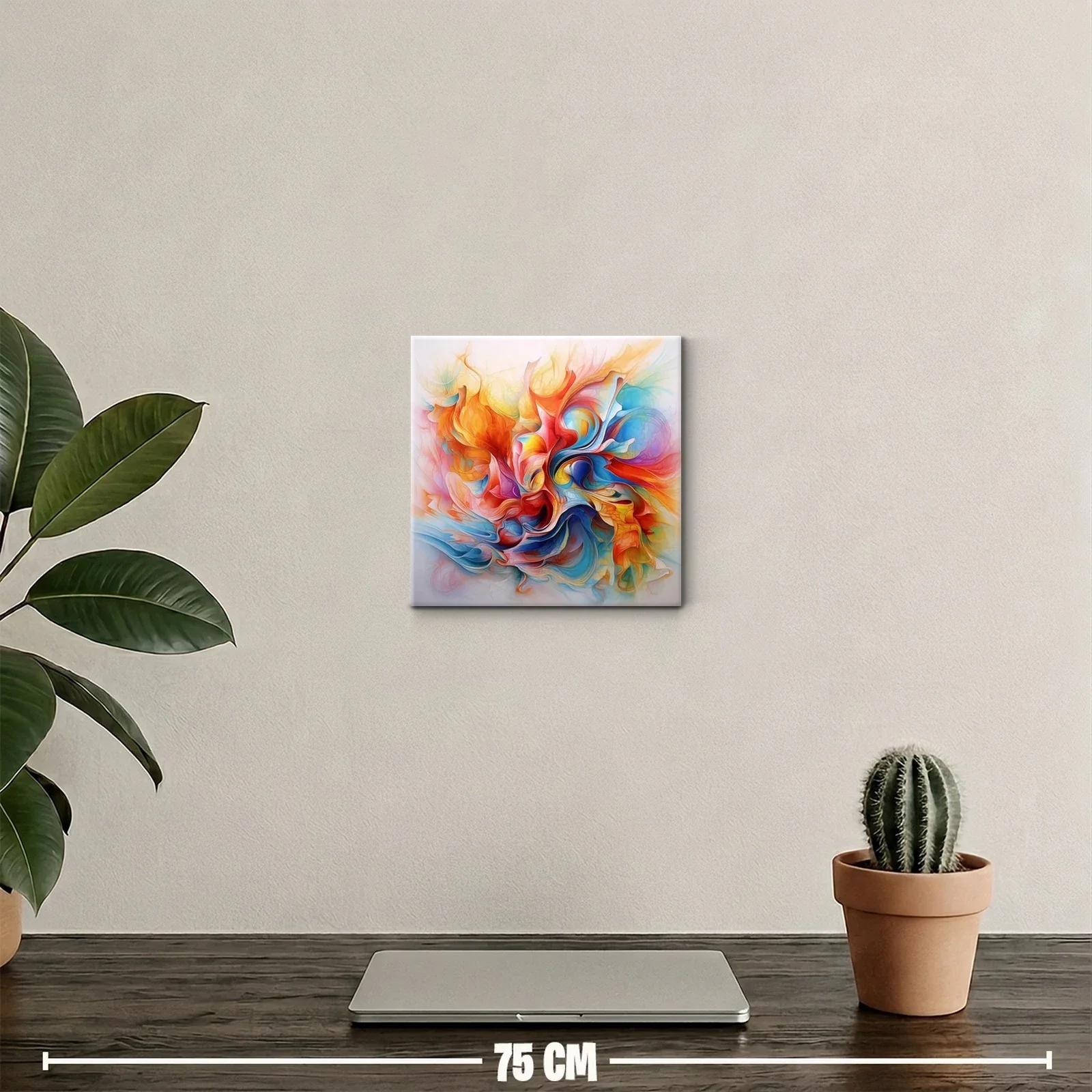 Composición abstracta con vibrantes formas y colores vivos — miniatura 2