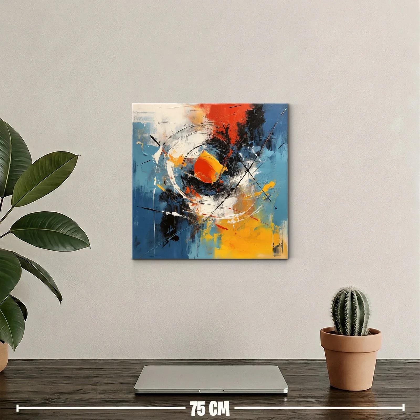 Energía y movimiento en vibrantes tonos azules y naranjas — miniatura 2