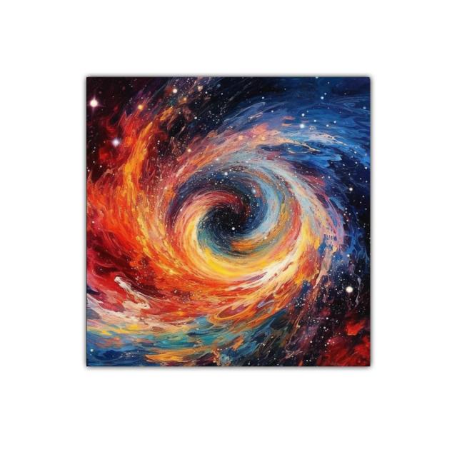 Explosión cósmica de colores vibrantes y energía dinámica