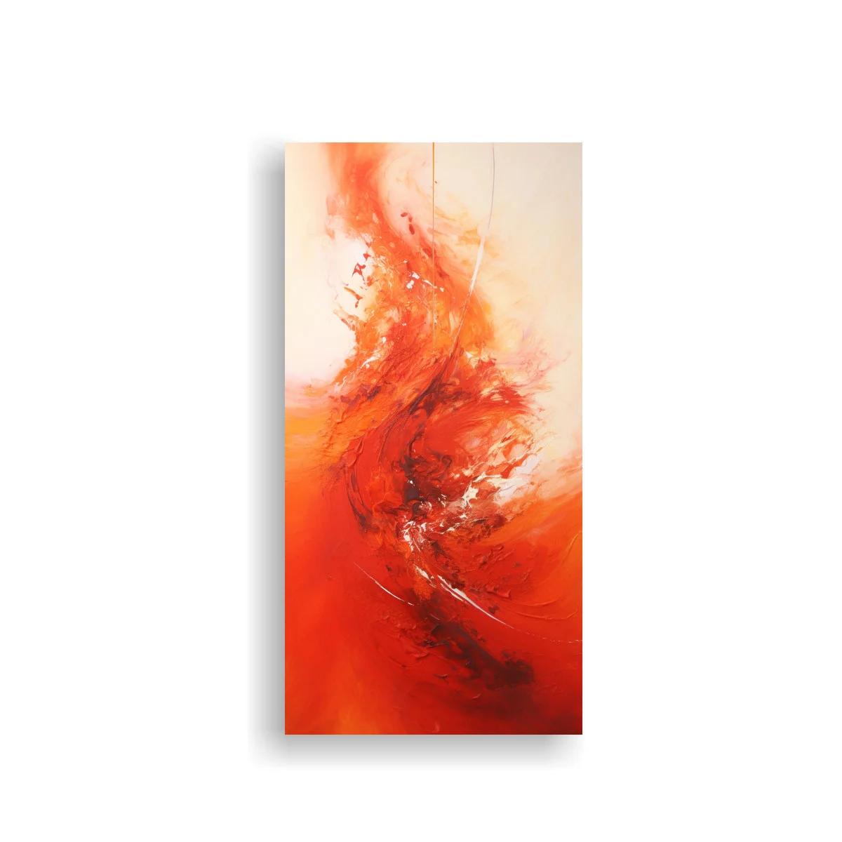 Cuadro remolino de fuego abstracto en rojos y naranjas — imagen principal