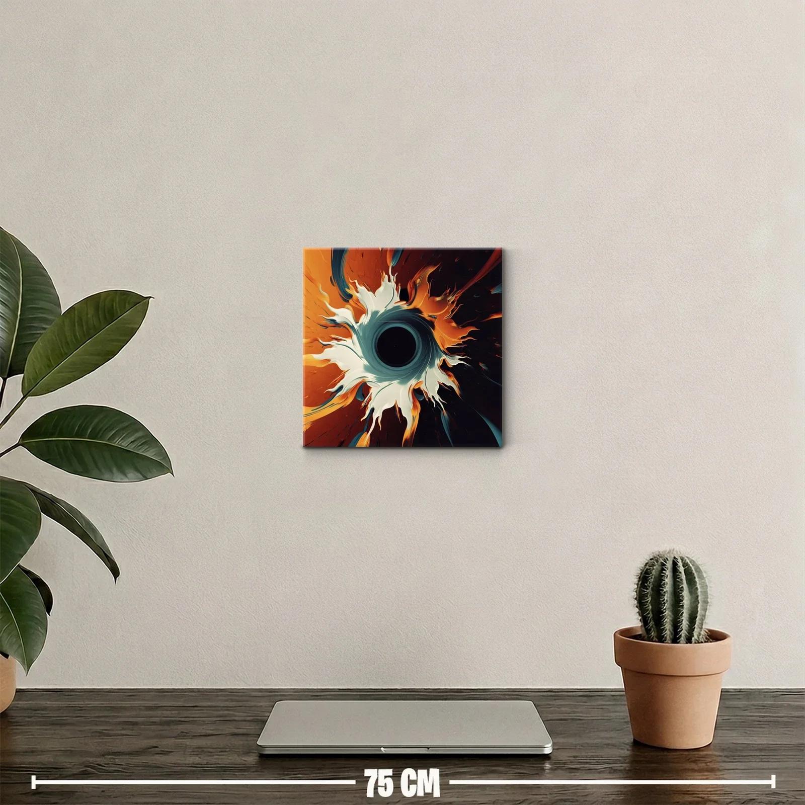 Abstracción dinámica en tonos cálidos y contrastes profundos — miniatura 2