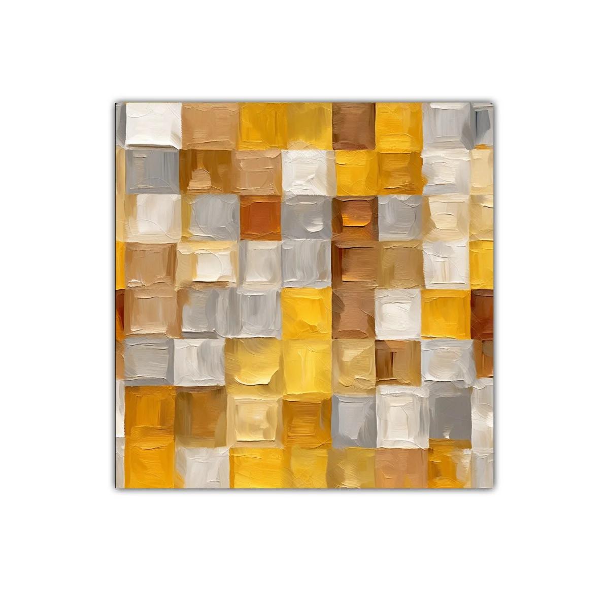 Composición abstracta en tonos cálidos y neutros