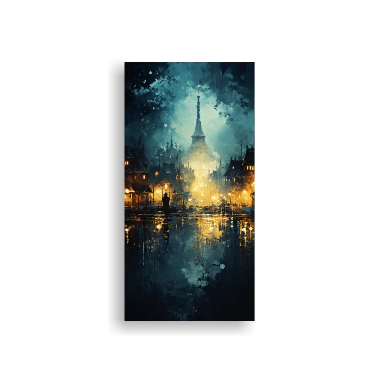 Cuadro Torre Eiffel con reflejos luminosos