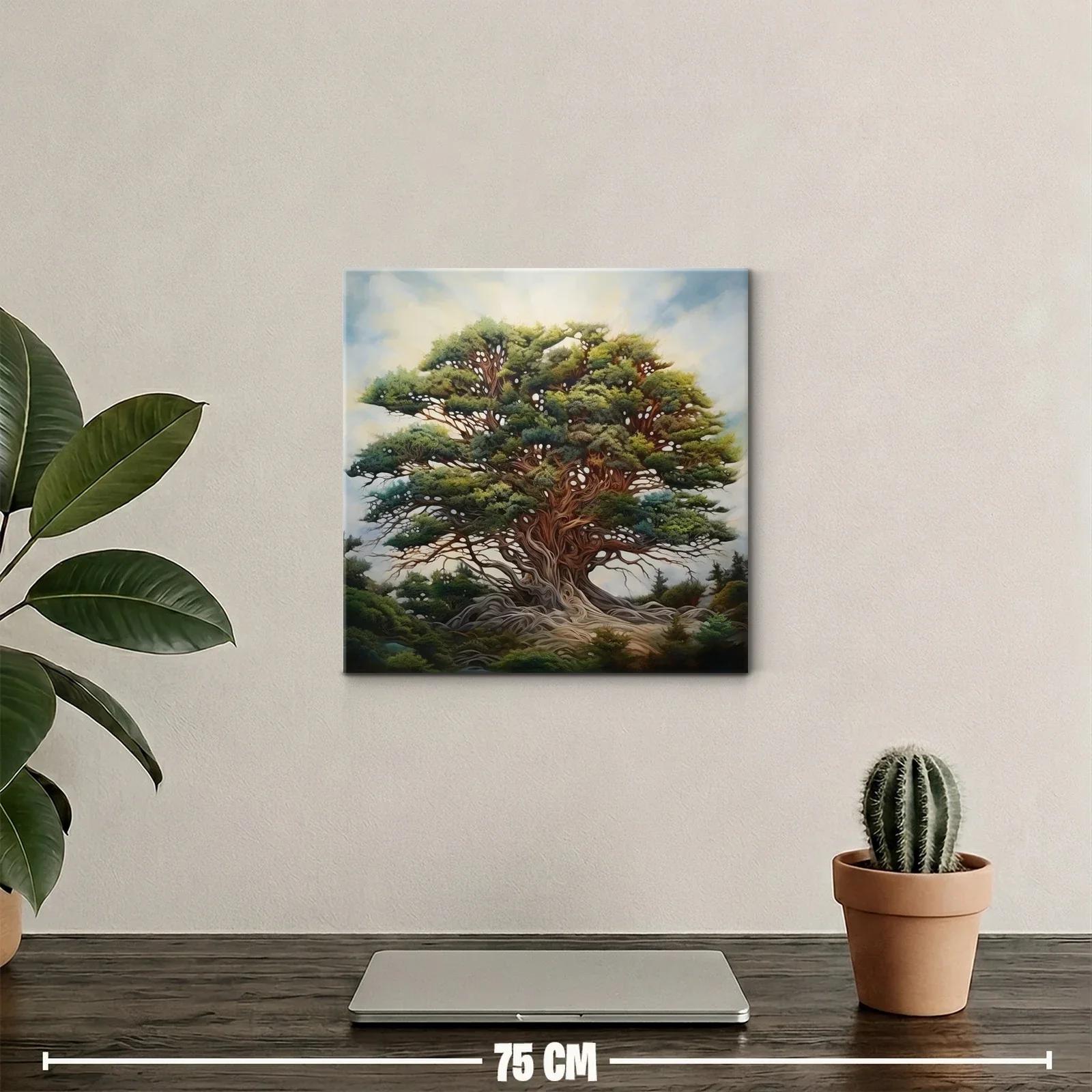 Majestuoso árbol con follaje exuberante y raíces entrelazadas — miniatura 2