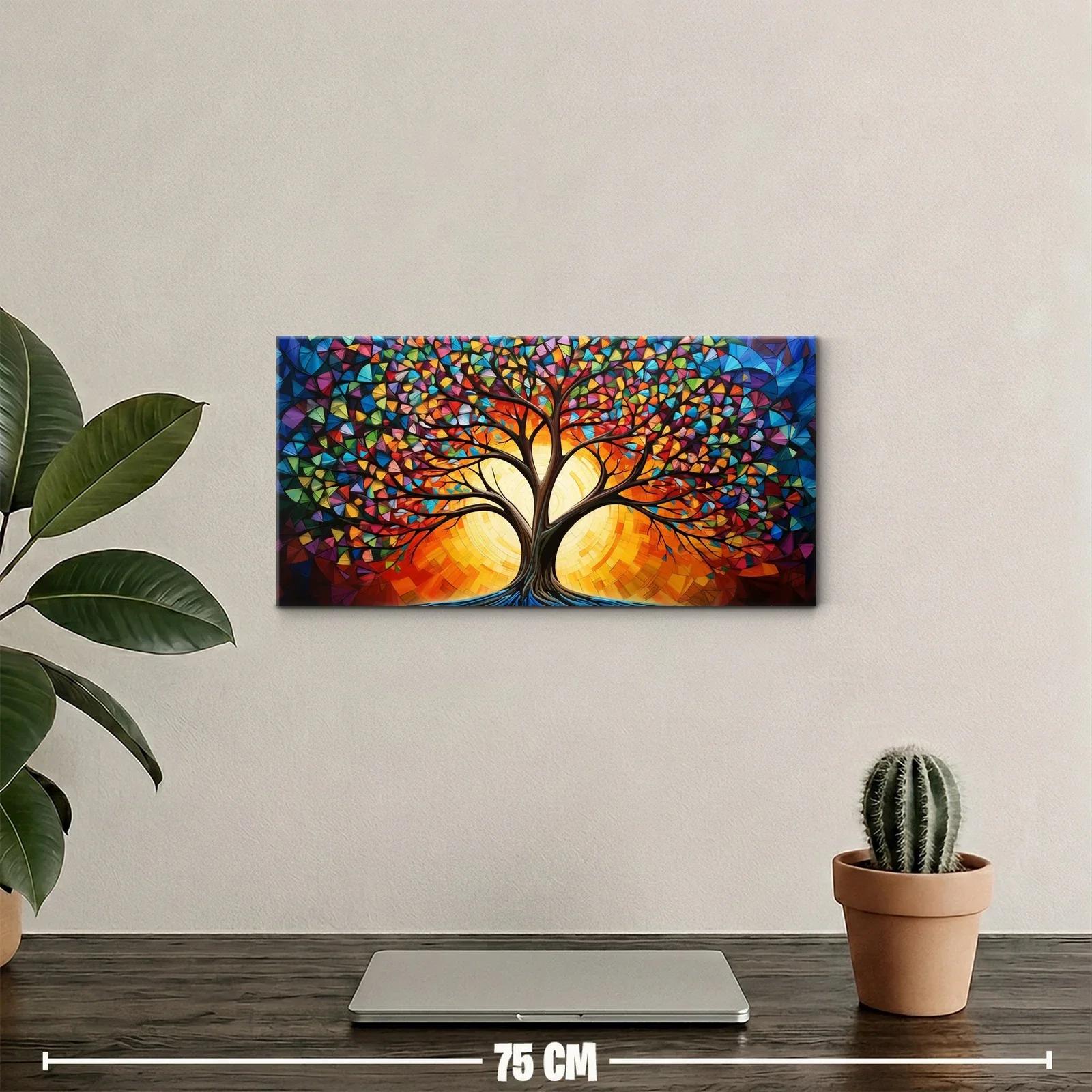 Cuadro Árbol de la Vida sobre mosaico cromático — miniatura 2