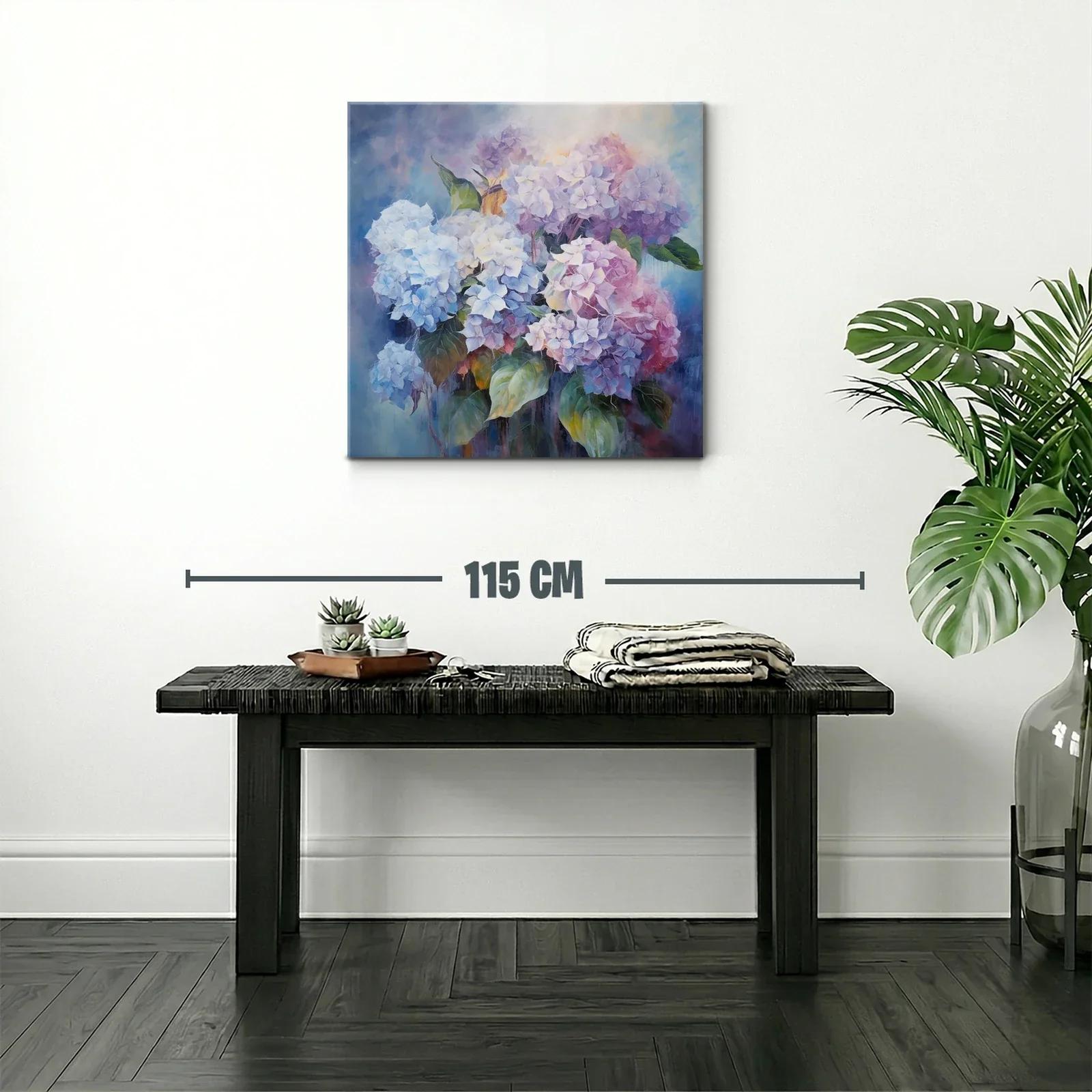 Impresionante ramo de hortensias en tonos pastel delicados — miniatura 2