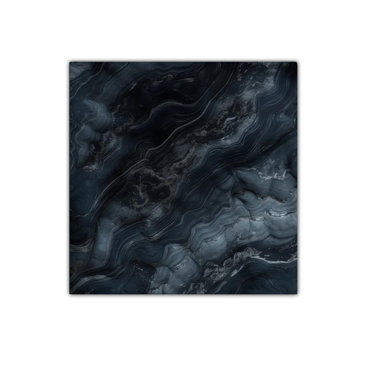 Cuadro abstracto en tonos oscuros con efecto mármol