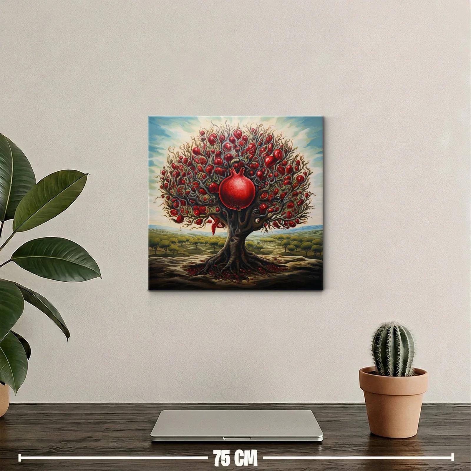 Árbol de granadas con vibrante energía y contraste natural — miniatura 2