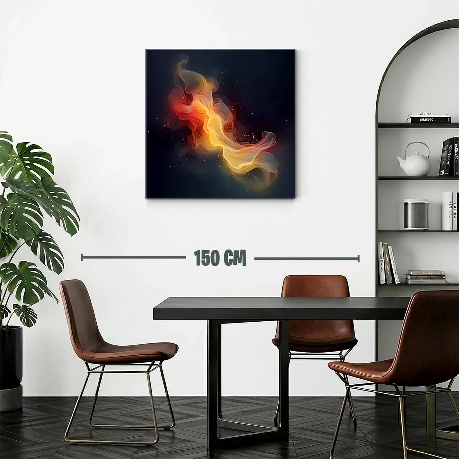Explosión de luz y fuego en el cosmos abstracto — miniatura 2