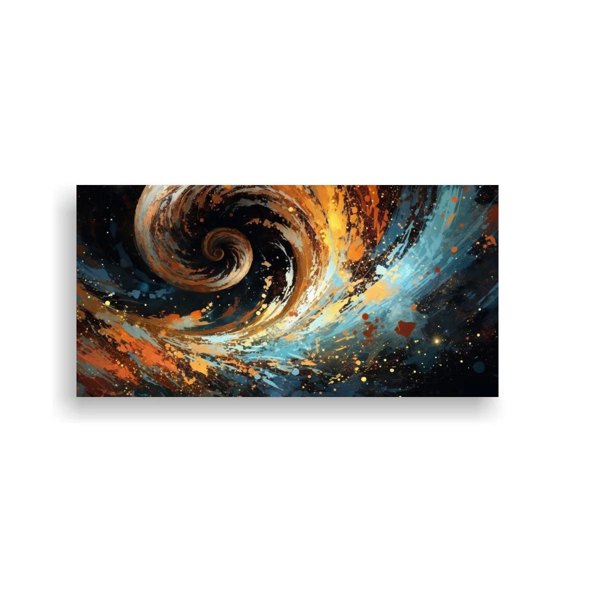 Cuadro remolino cósmico en espiral amplia