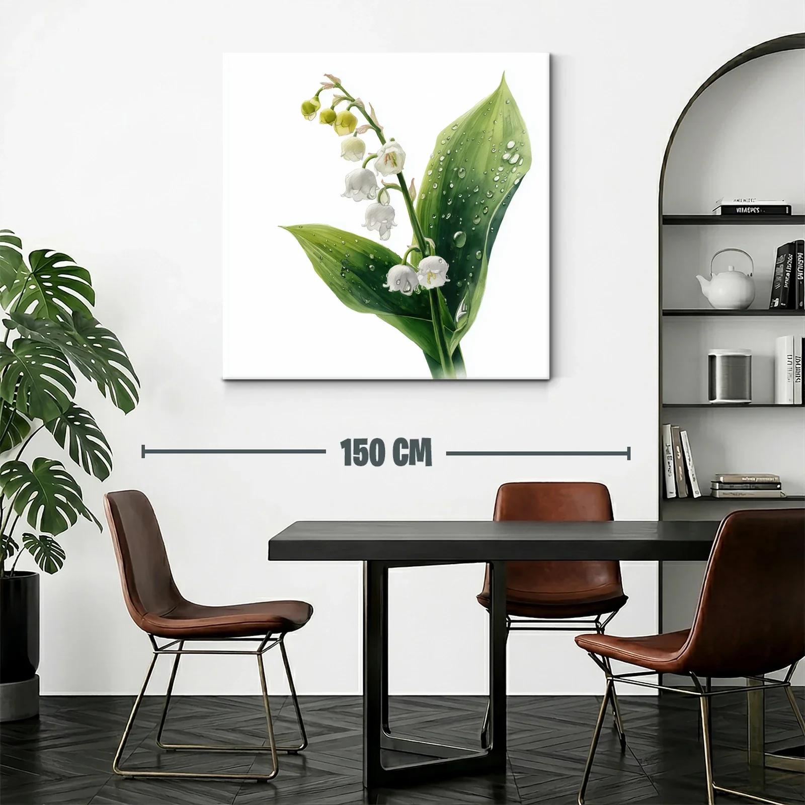 Elegancia natural de lirios de los valles con gotas de agua — miniatura 2