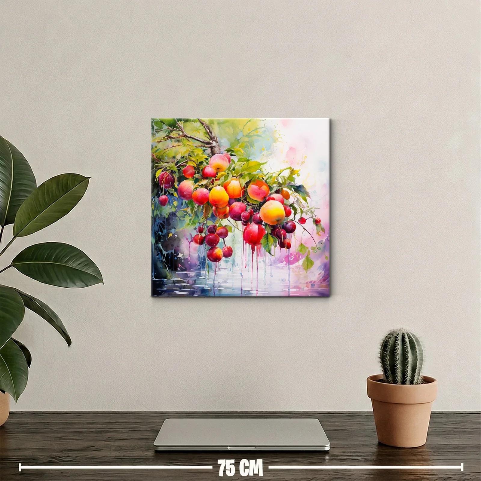 Frutos vibrantes colgantes en composición llena de vida — miniatura 2