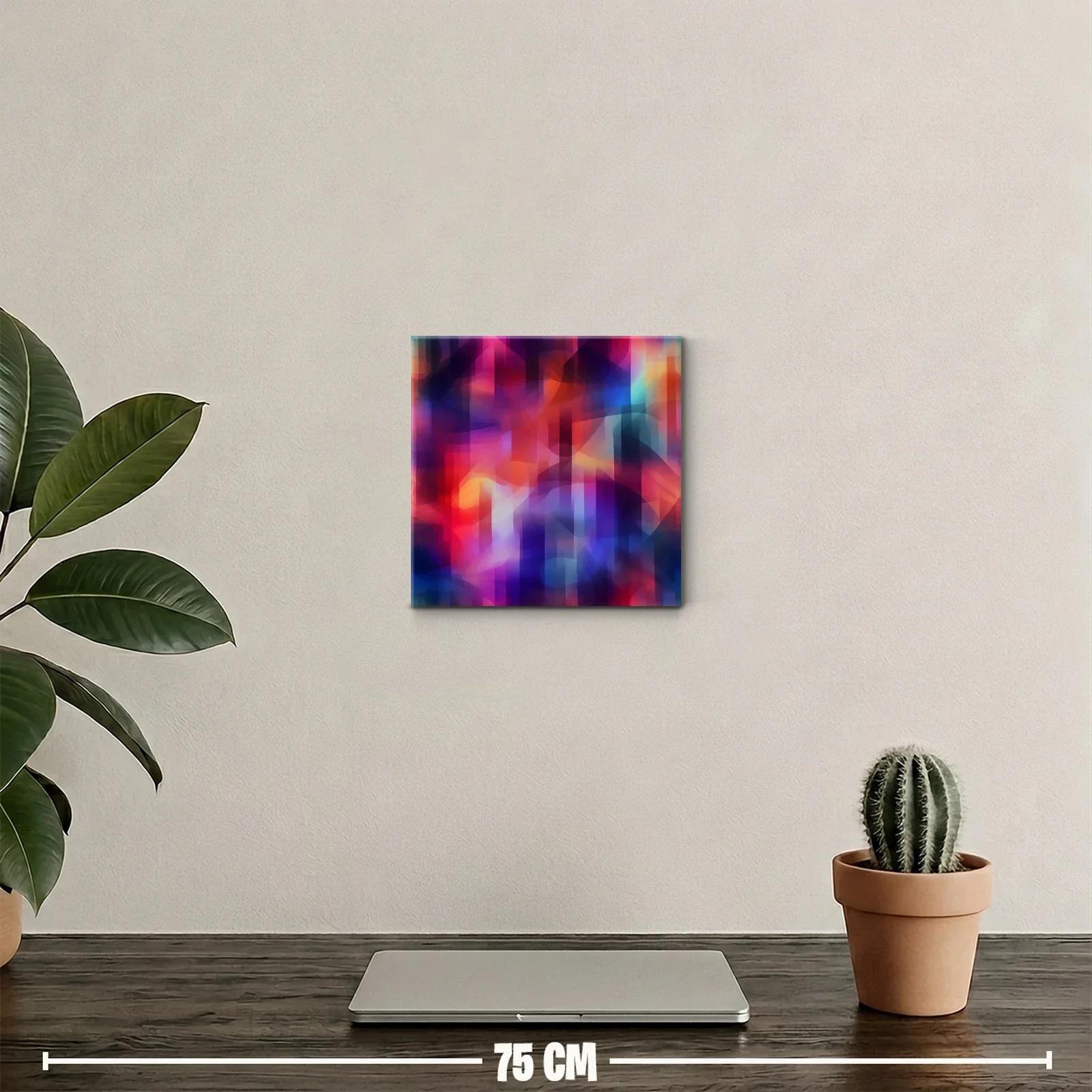 Cuadro abstracto con juego de luces y colores intensos — miniatura 2