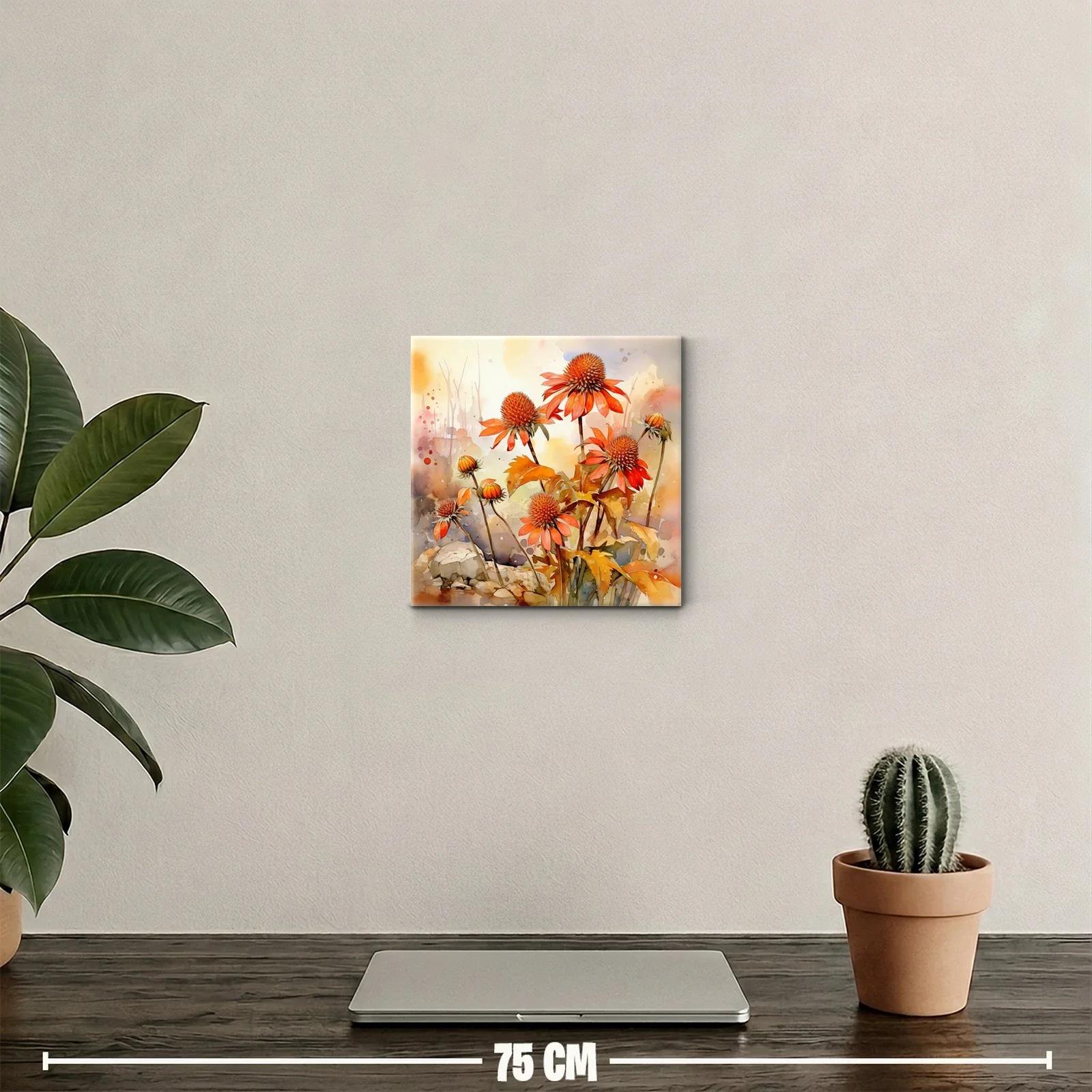 Flores silvestres en tonos cálidos y otoñales — miniatura 2