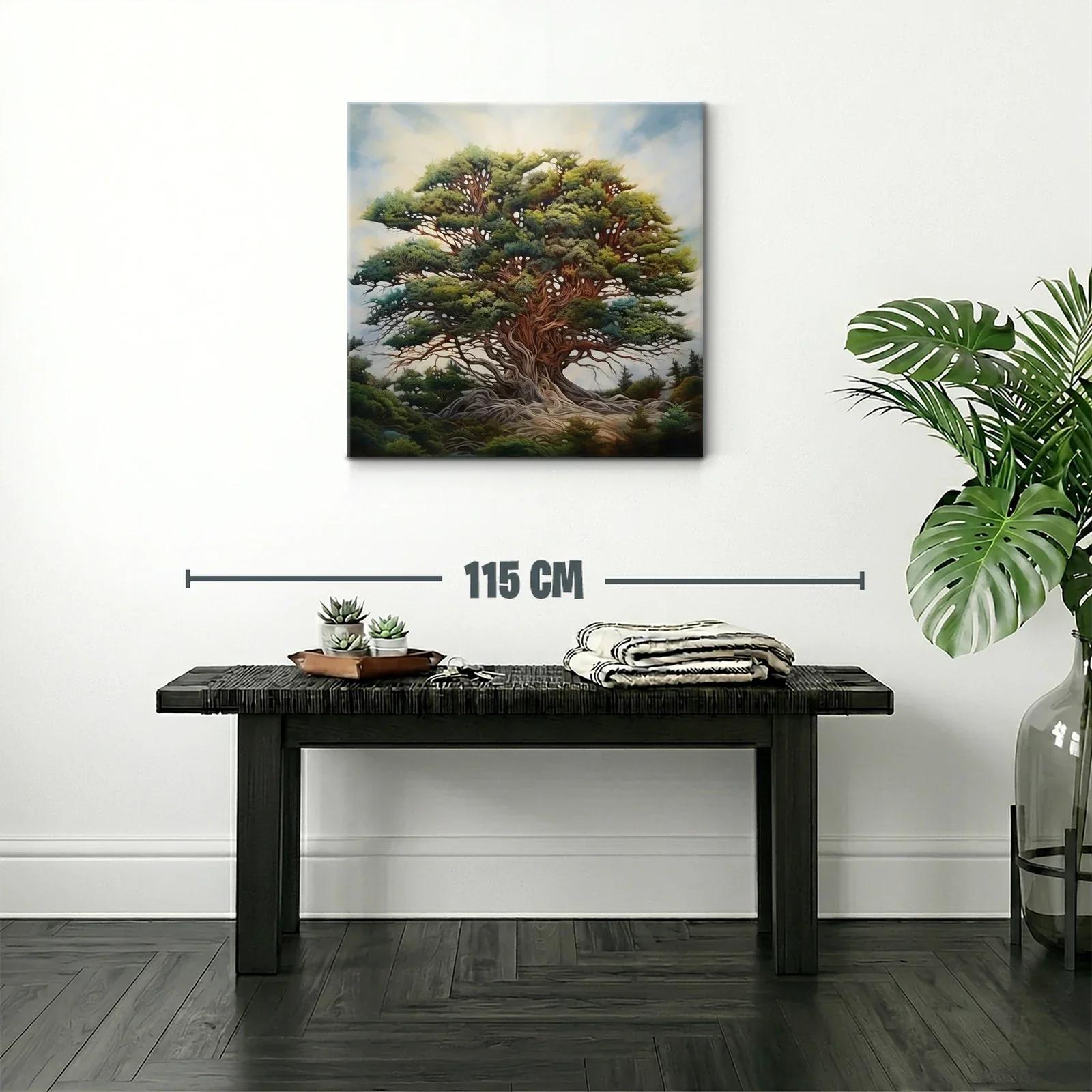 Majestuoso árbol con follaje exuberante y raíces entrelazadas — miniatura 2