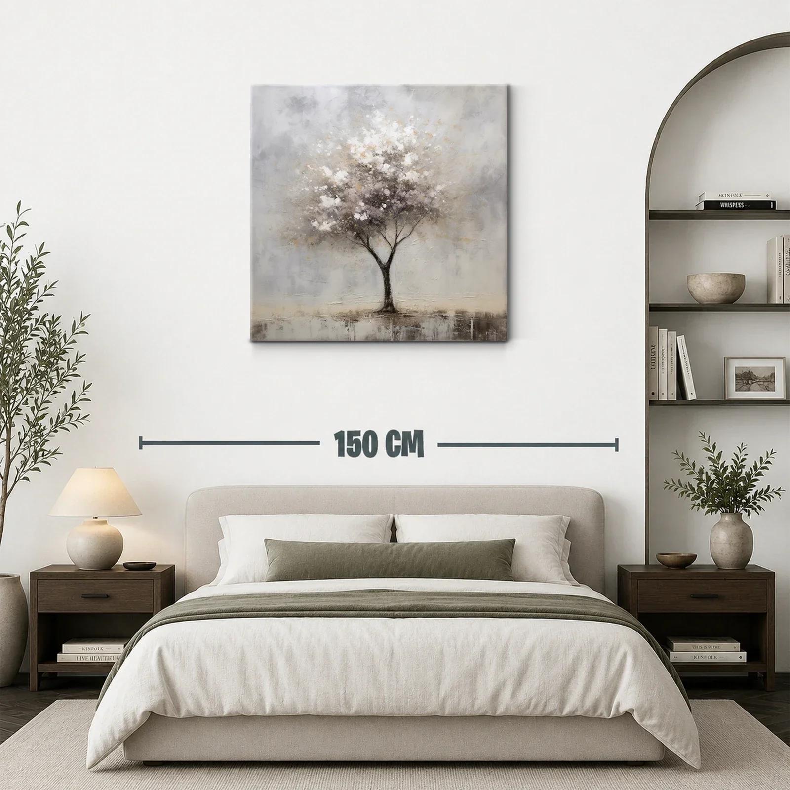 Árbol sereno en tonos suaves y neutros — miniatura 3