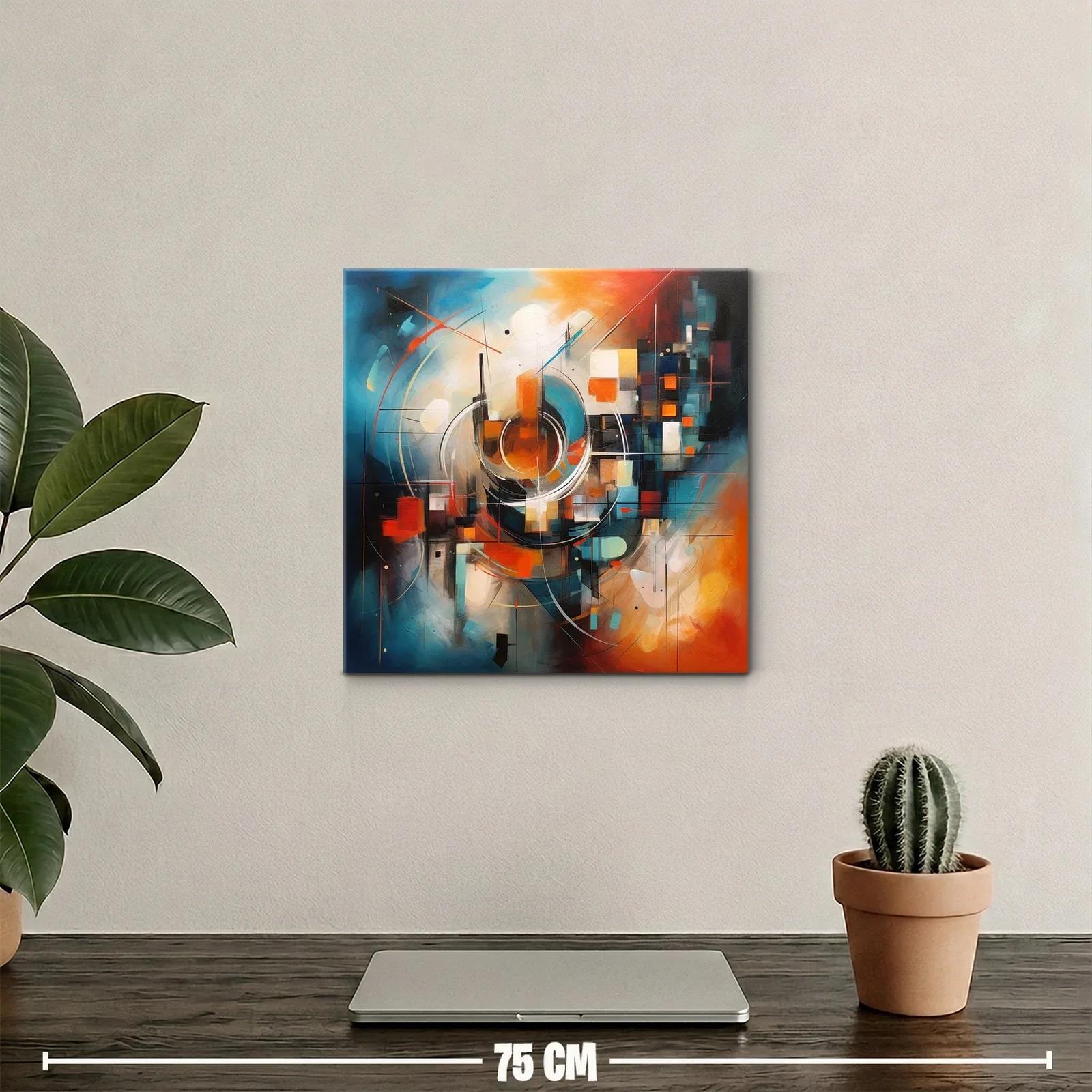 Composición abstracta con vibrantes formas geométricas — miniatura 2