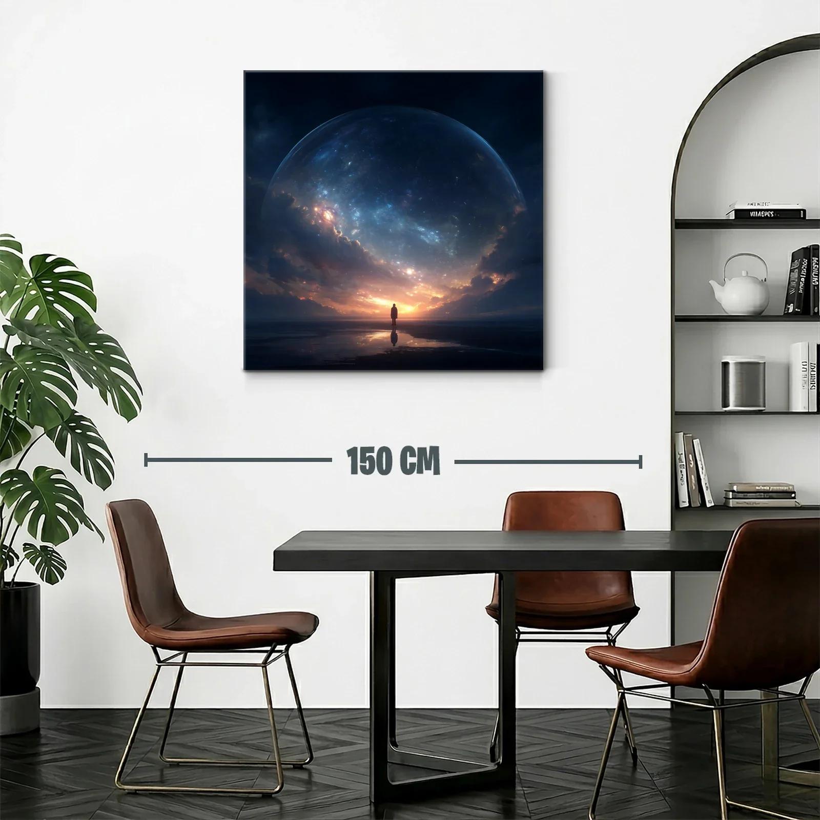 Silenciosa figura bajo un cielo estrellado majestuoso — miniatura 2