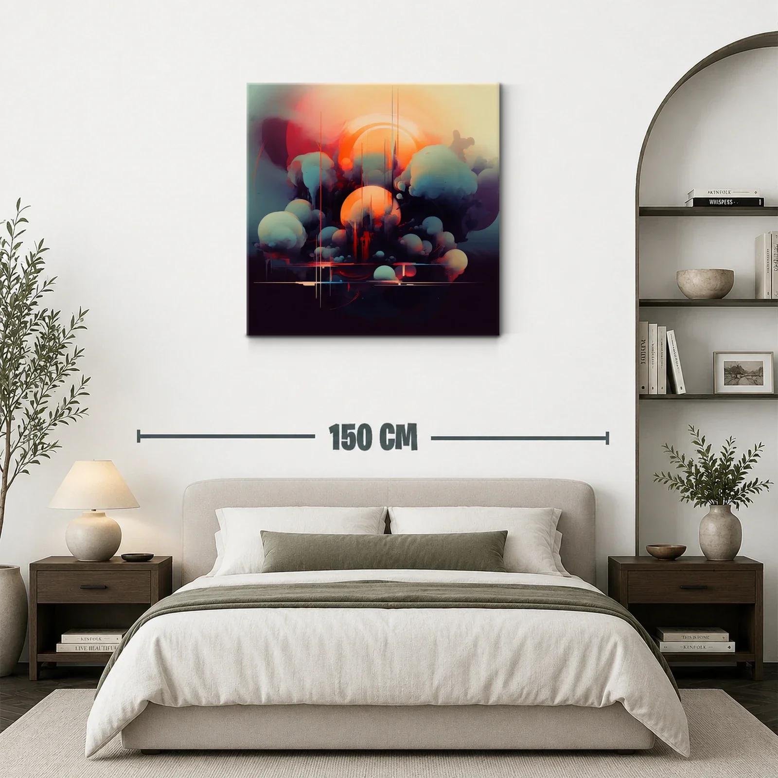 Composición abstracta con formas esféricas y luz cálida — miniatura 3