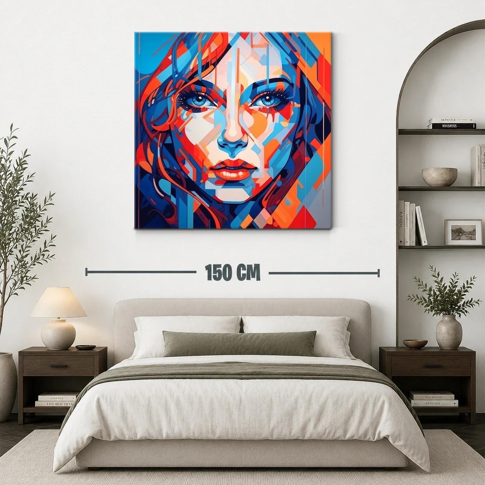Retrato contemporáneo vibrante con contrastes intensos — miniatura 3