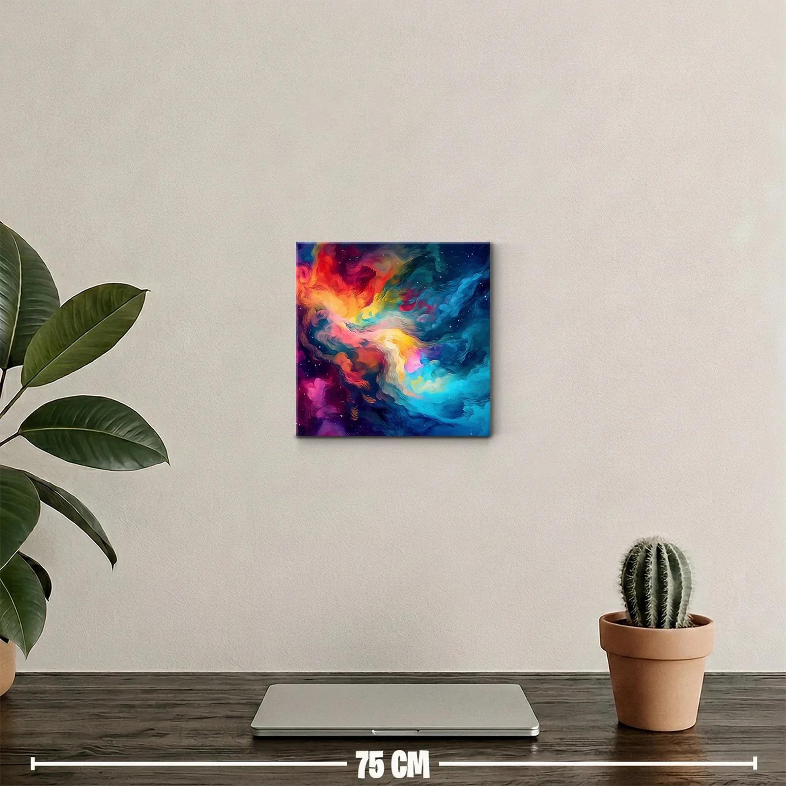 Explosión de colores vibrantes en universo abstracto — miniatura 2