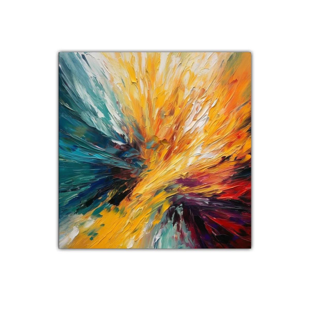 Explosión de color vibrante y textura dinámica