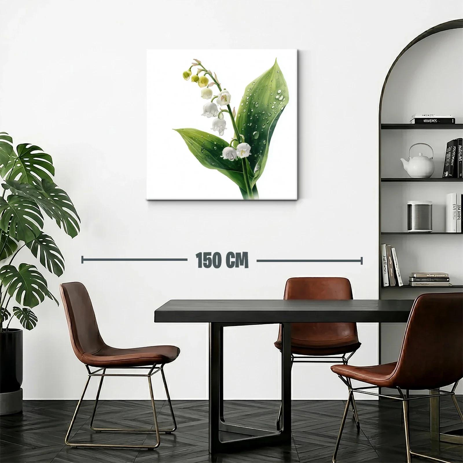 Elegancia natural de lirios de los valles con gotas de agua — miniatura 2