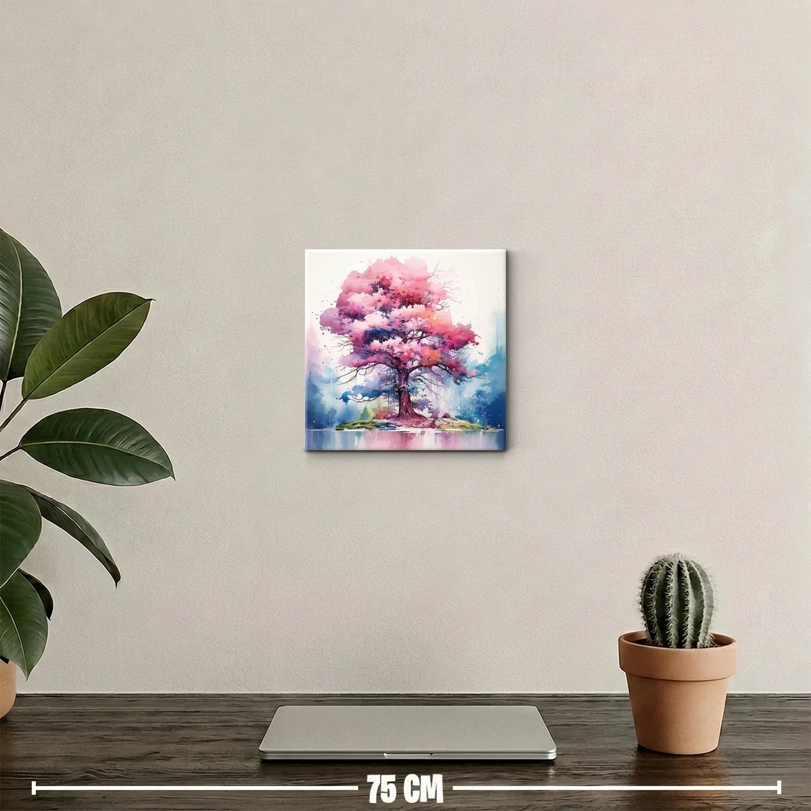 Árbol con tonos vibrantes que evocan serenidad y belleza — miniatura 2