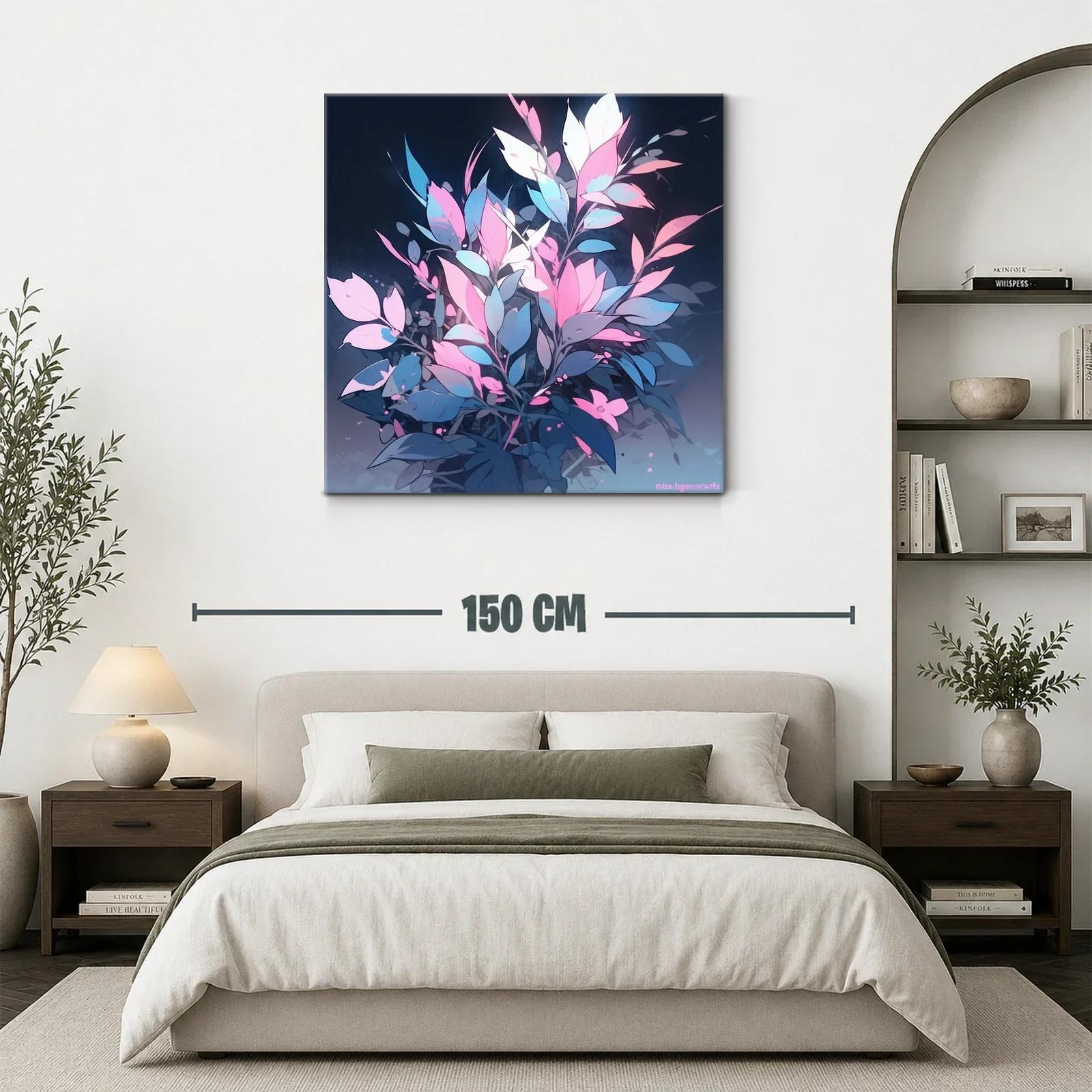 Composición floral en tonos pastel y azul noche — miniatura 3