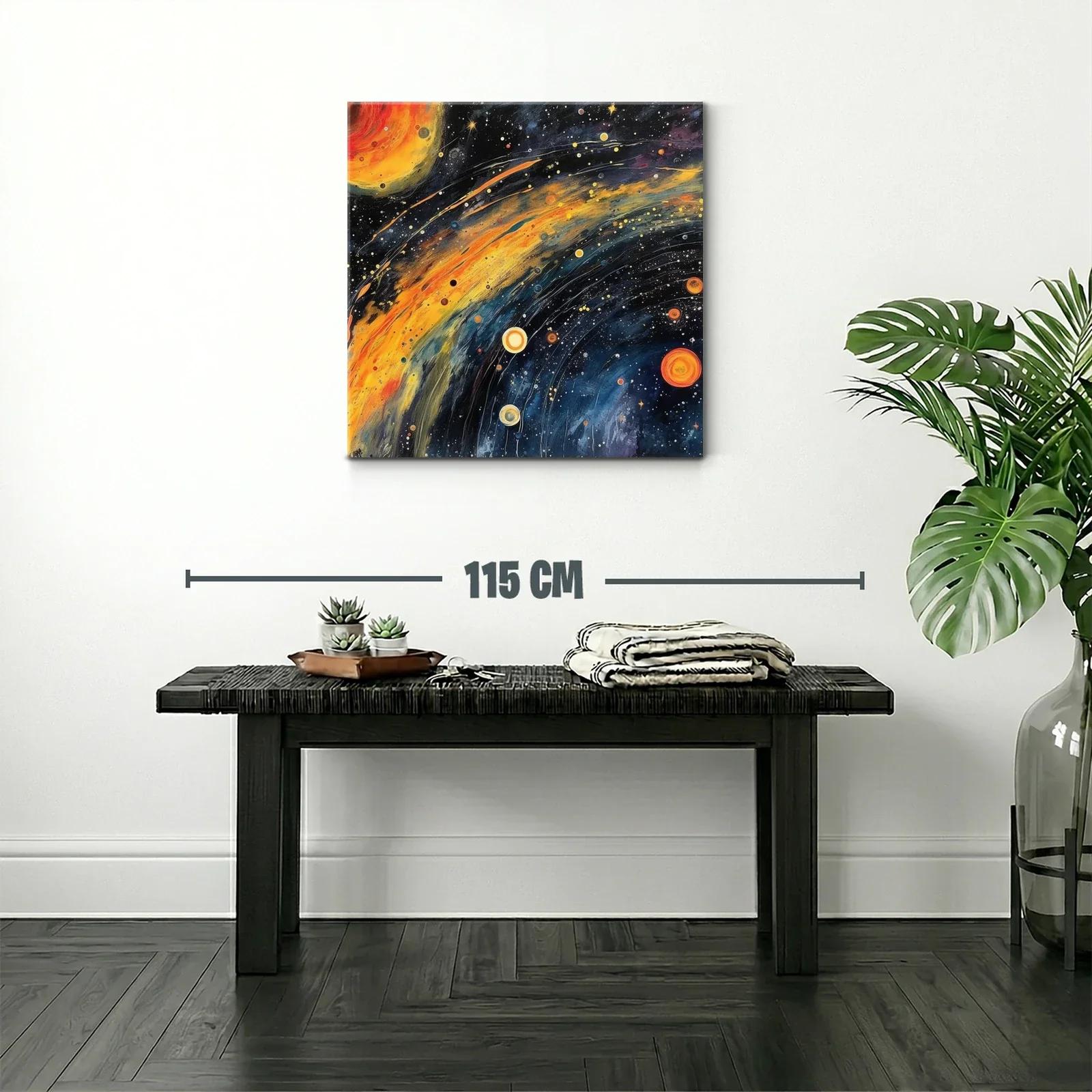 Energía cósmica con galaxias y estrellas vibrantes — miniatura 2