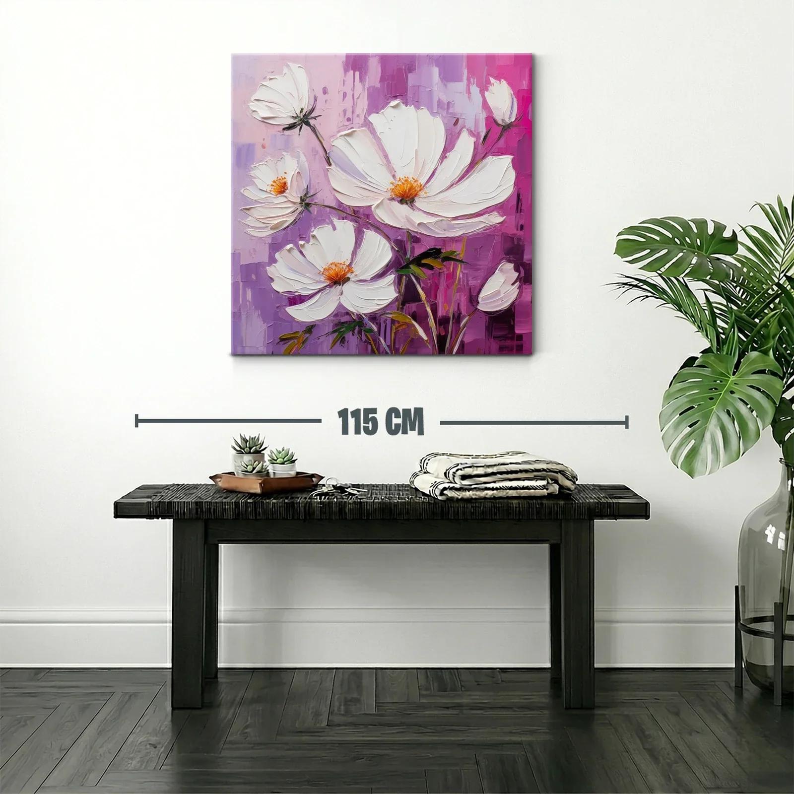 Elegancia floral en tonos blancos y violetas — miniatura 2