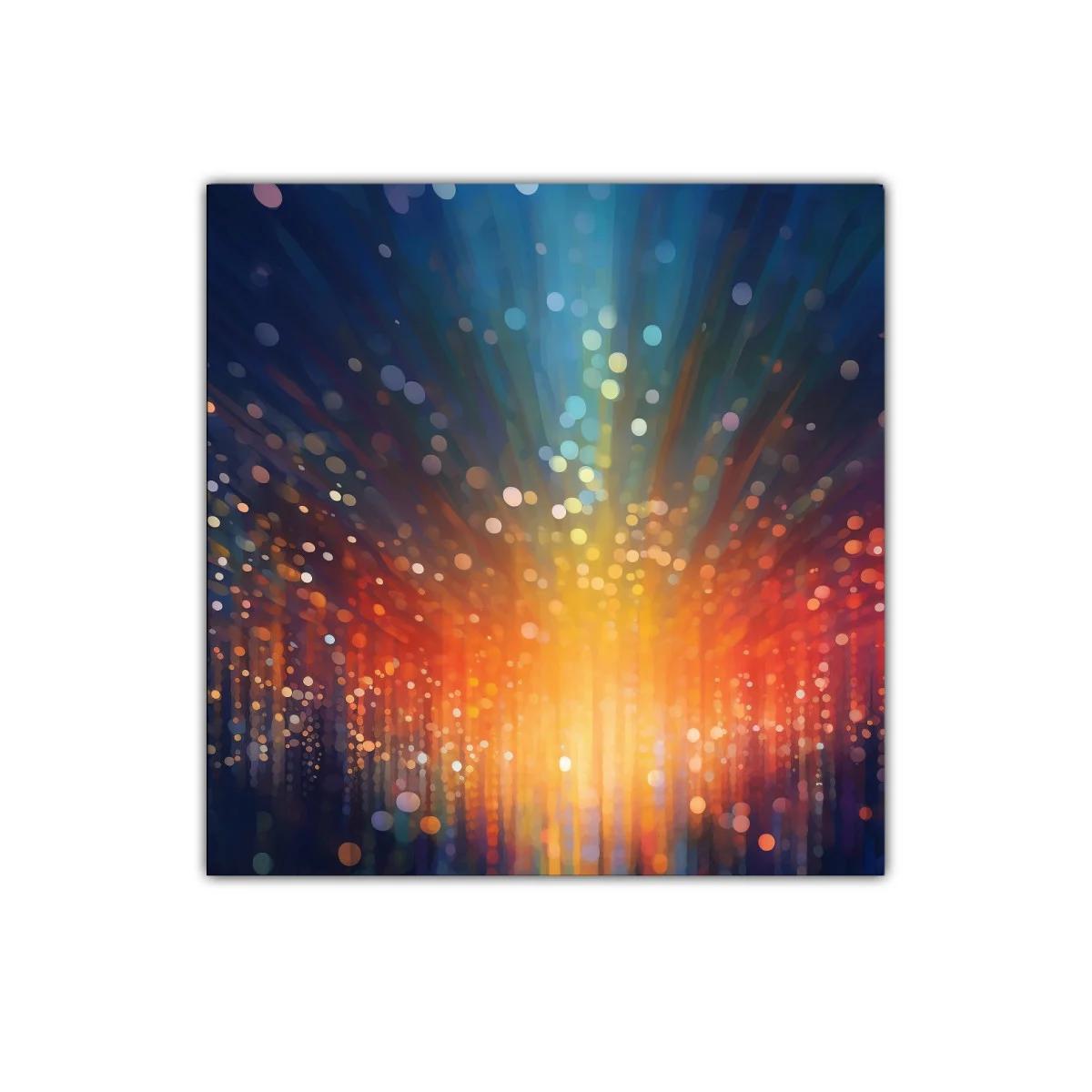 Cuadro decorativo juego de luces y colores vivos