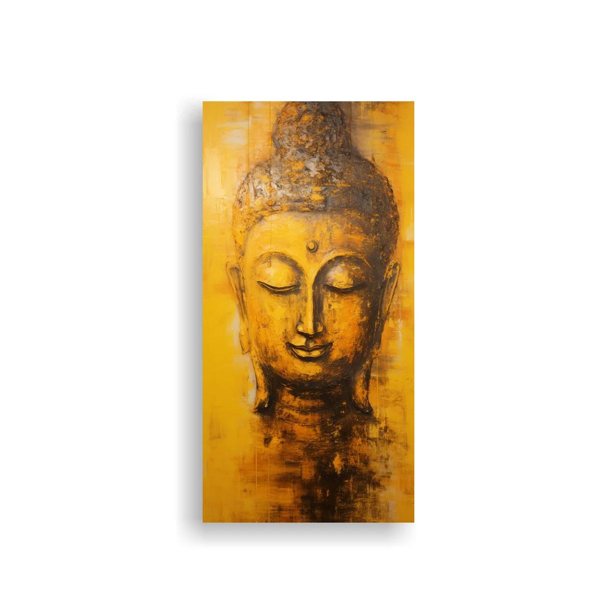 Cuadro Buda con fondo cálido texturizado — imagen principal