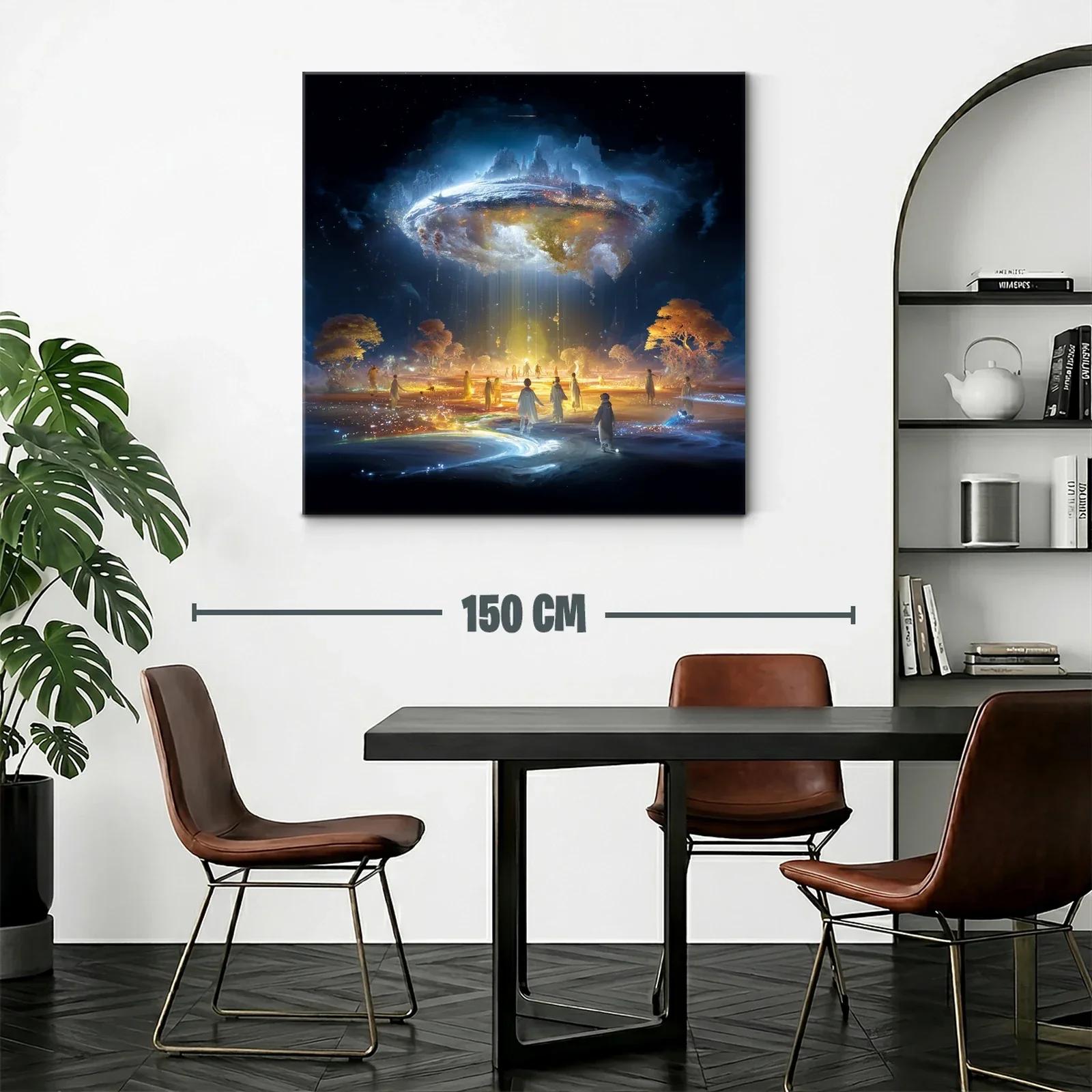 Paisaje Fantástico de Luz y Sombras Cósmicas — miniatura 2