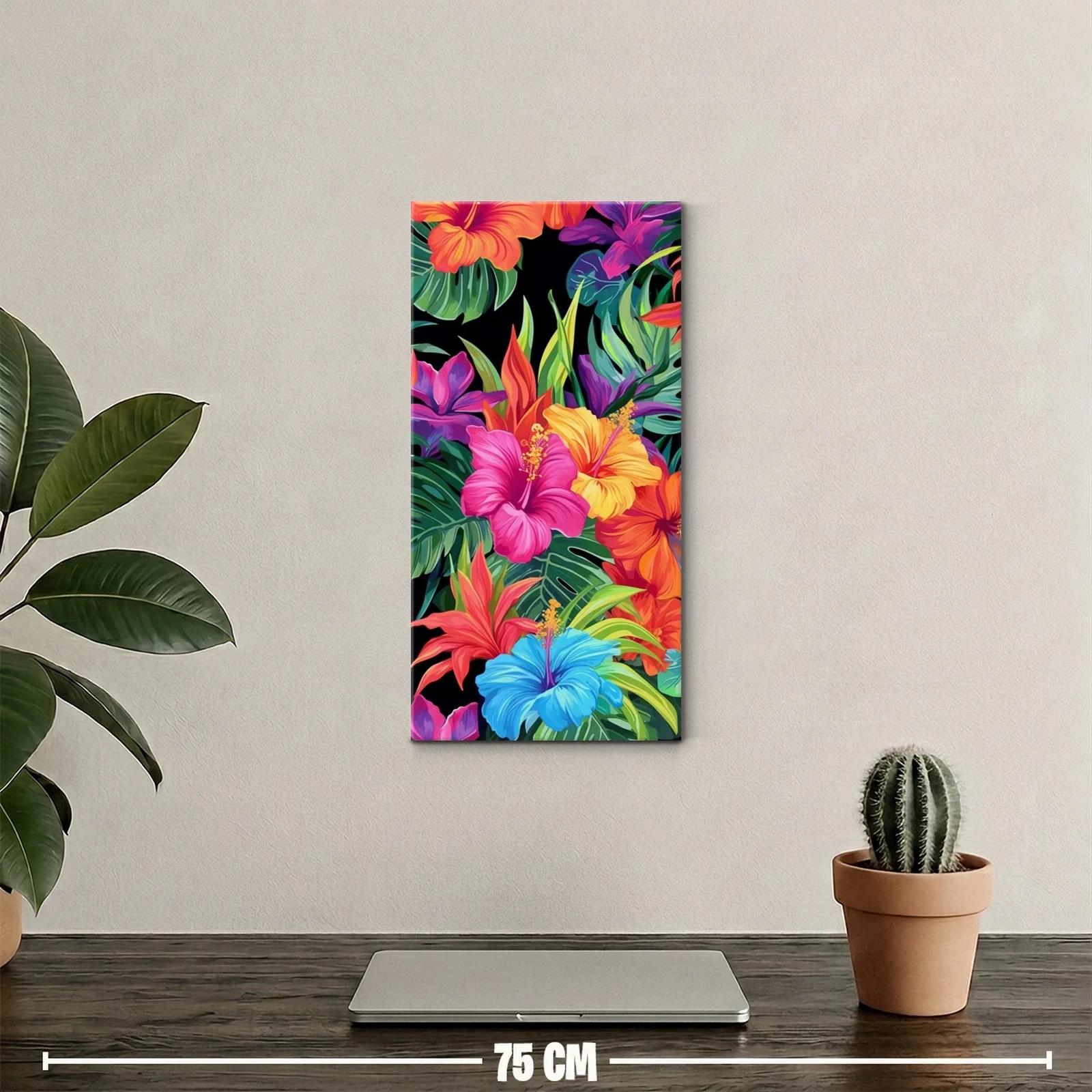 Cuadro hibiscos tropicales con estambres largos — miniatura 2