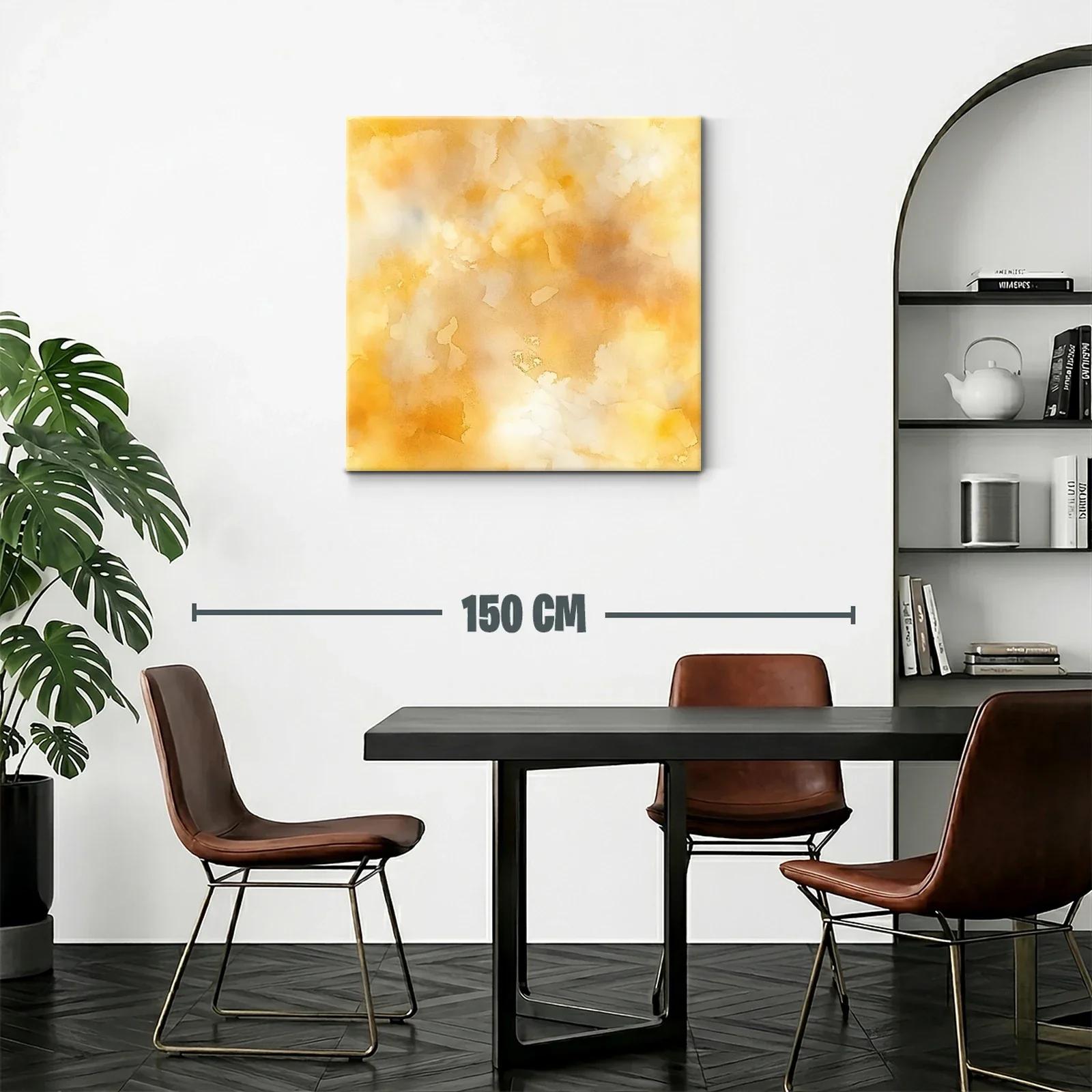 Cuadro Abstracto en Tonos Cálidos para Ambiente Sofisticado — miniatura 2