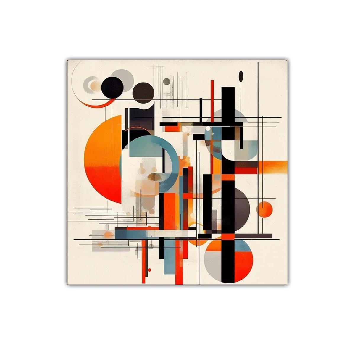 Composición Abstracta con Formas Geométricas y Colores Vibrantes — imagen principal