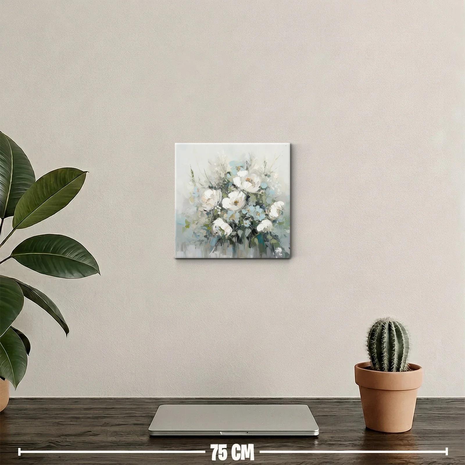 Cuadro decorativo con ramo delicado en tonos pastel — miniatura 2