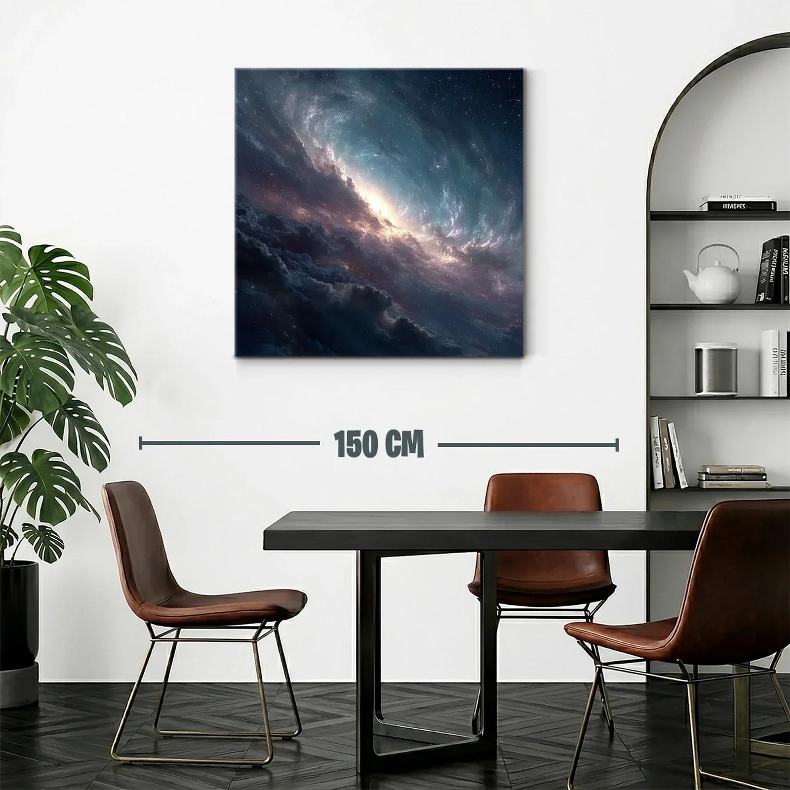 Cuadro Galaxia Espacial con Luminiscencia Cósmica — miniatura 2