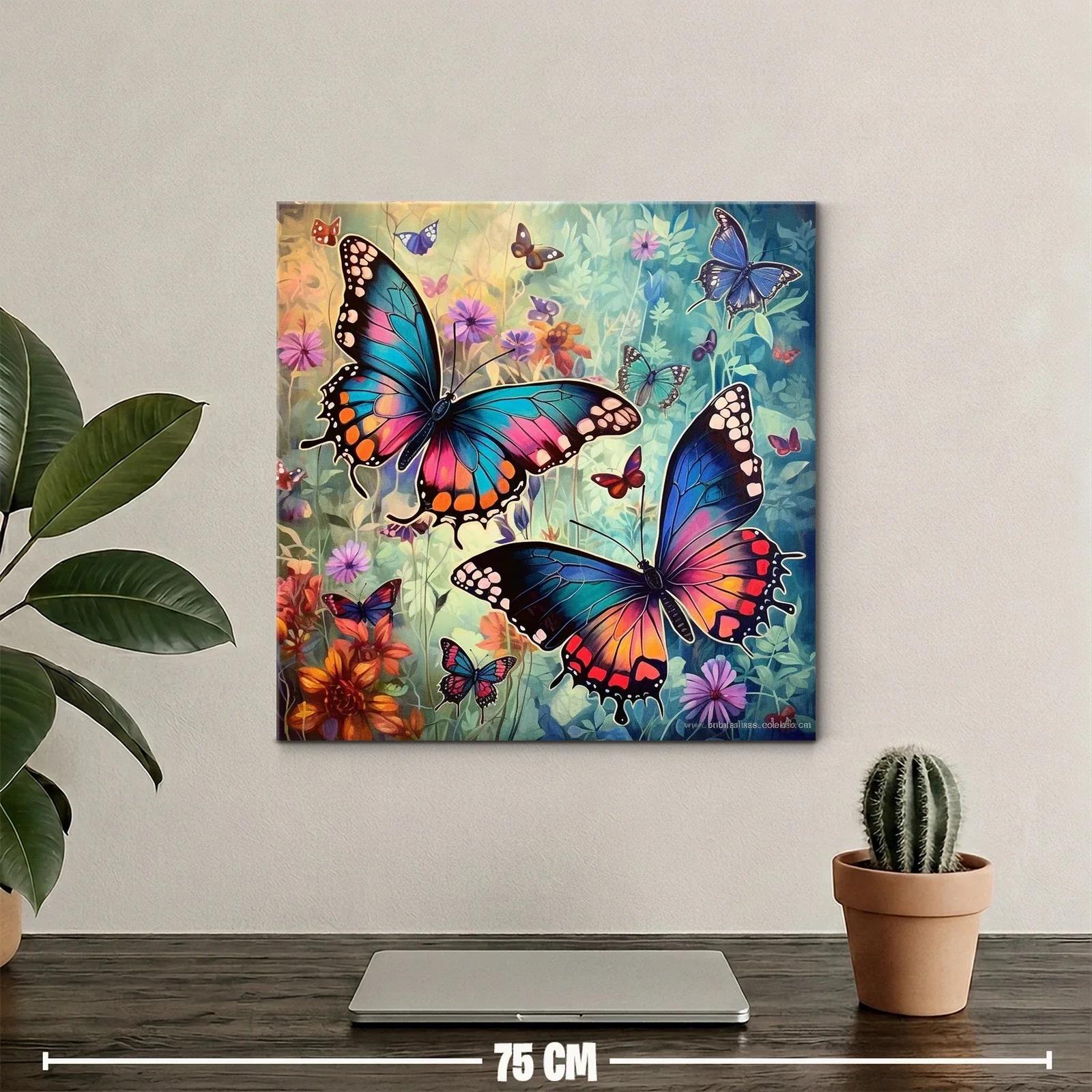 Mariposas vibrantes en un jardín de ensueño — miniatura 2