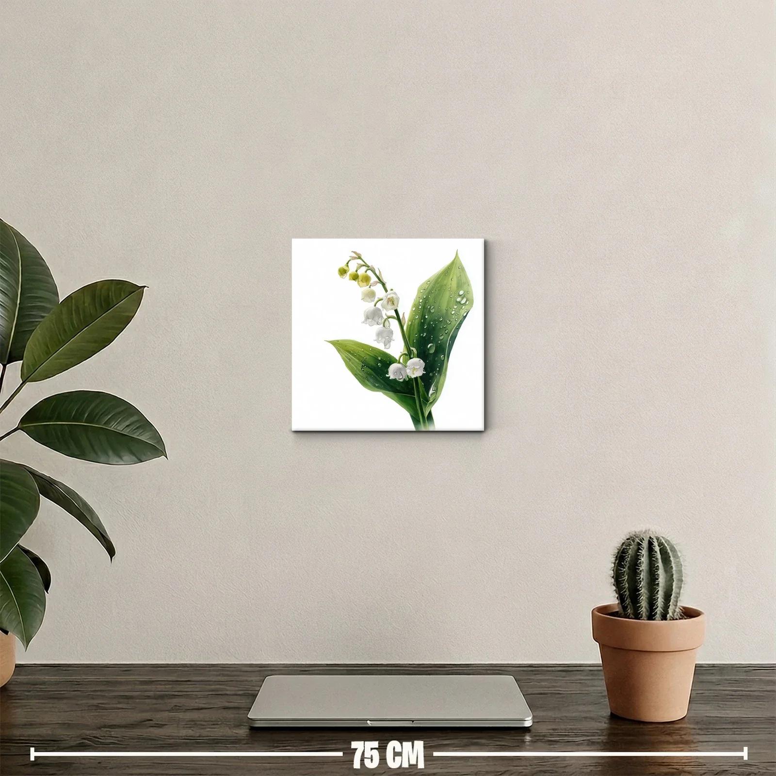 Elegancia natural de lirios de los valles con gotas de agua — miniatura 2