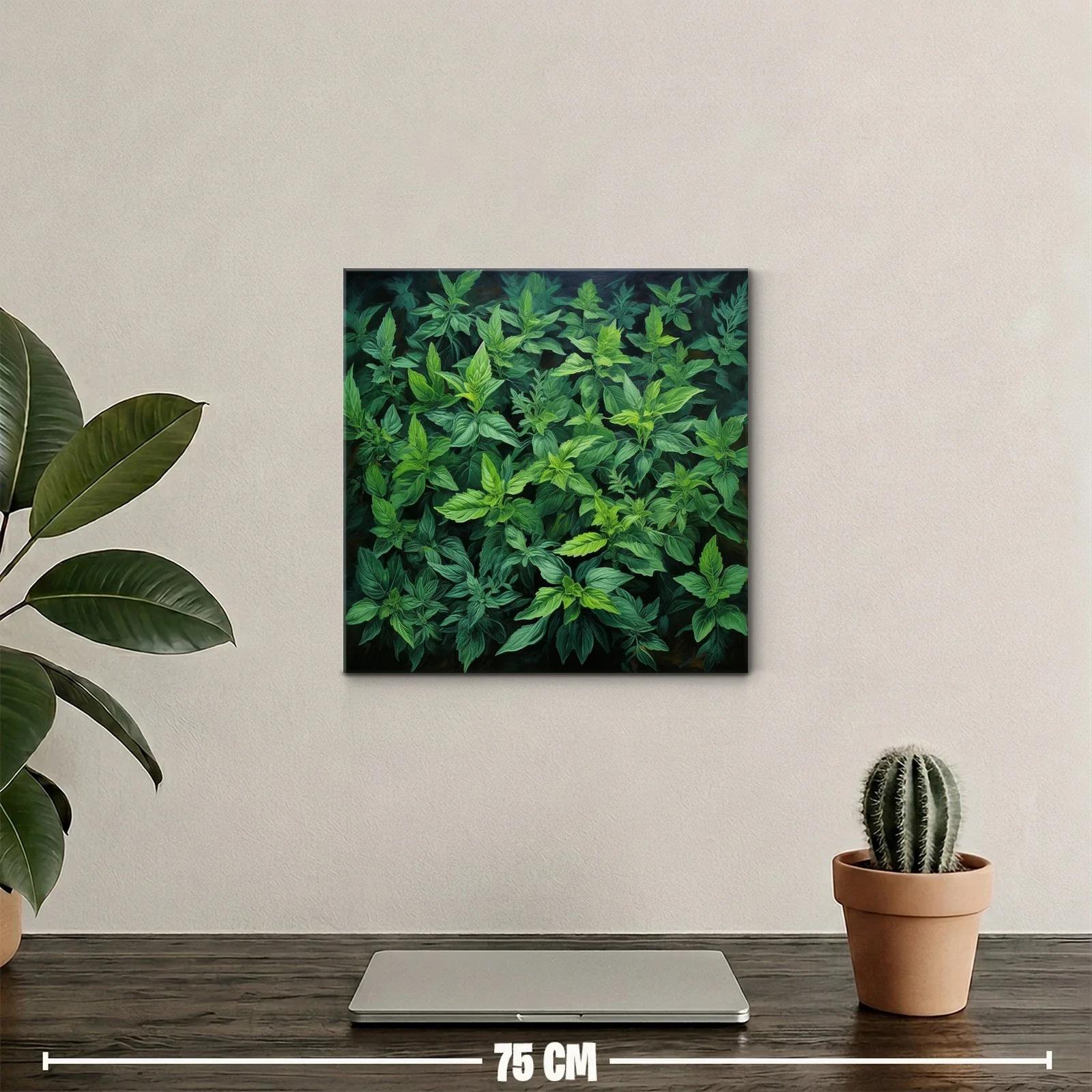 Cuadro de naturaleza con follaje en verdes intensos — miniatura 2