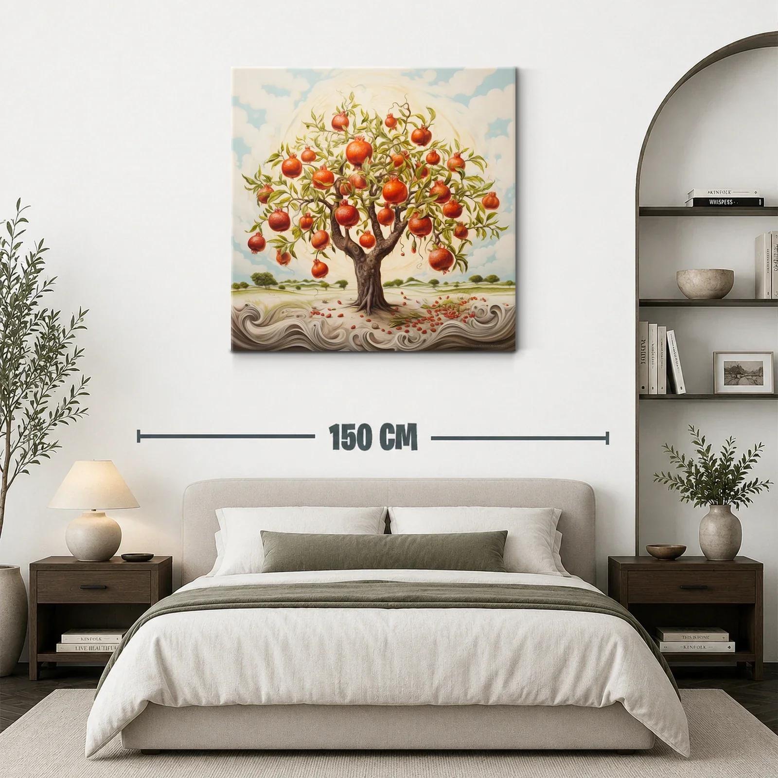 Árbol de granadas en paisaje onírico y vibrante — miniatura 3